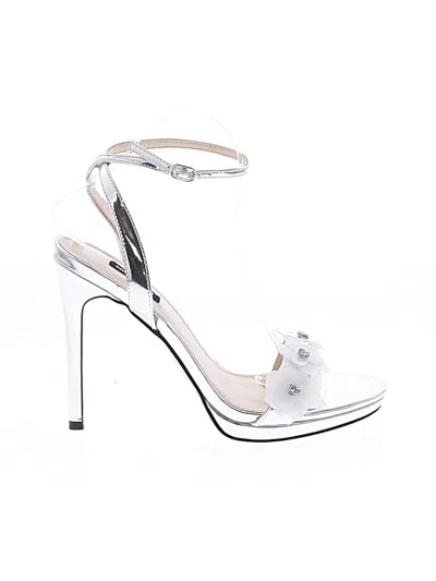 Pre-owned Nine West Sandals In Silver