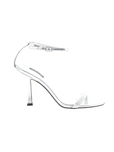 Pre-owned Nine West Sandals In Silver