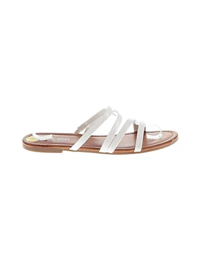 Pre-owned Nine West Sandals In White