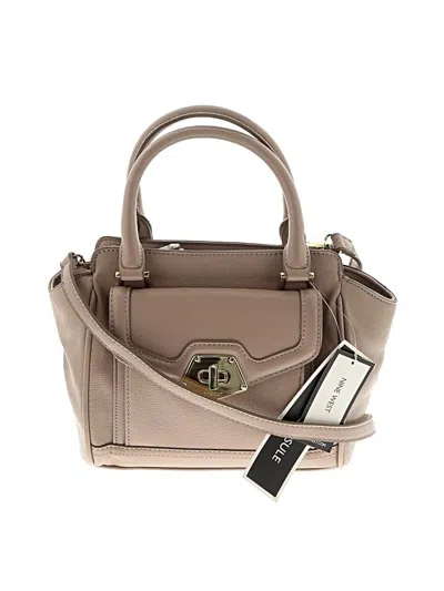 Pre-owned Nine West Satchel In Tan