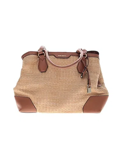 Pre-owned Nine West Satchel In Tan
