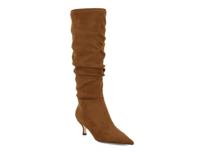 Nine West Sawyor Faux Leather Knee High Boot In Black