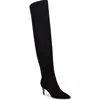 Nine West Sensa Over The Knee Boot In Black/ Black