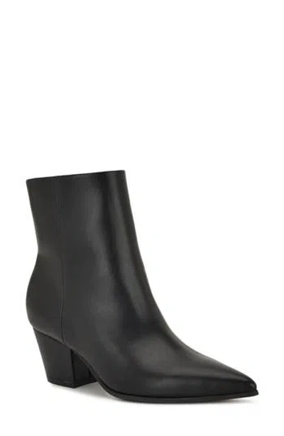 Nine West Serri Block Heel Bootie In Black