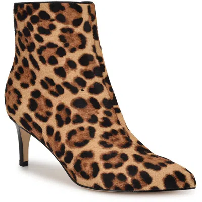 NINE WEST SHEEBAP WOMENS ANIMAL PRINT LEATHER PUMPS