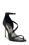 Nine West Shimmy Ankle Strap Sandal In Black 001