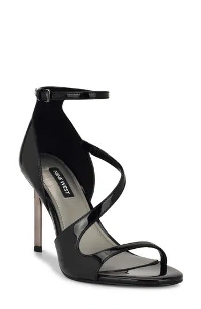 Nine West Shimmy Ankle Strap Sandal In Black