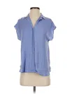 Nine West Short Sleeve Blouse In Blue