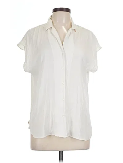 Pre-owned Nine West Short Sleeve Blouse In Ivory
