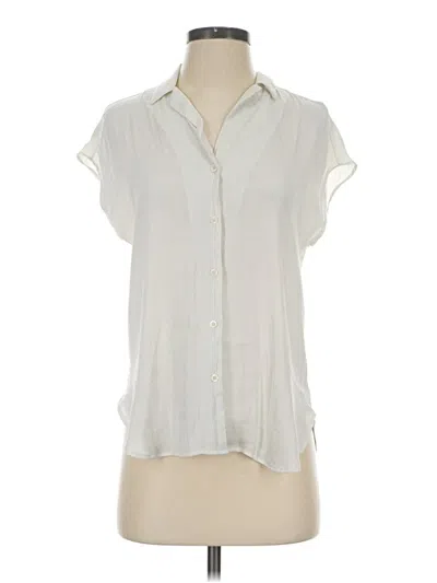 Pre-owned Nine West Short Sleeve Blouse In Ivory