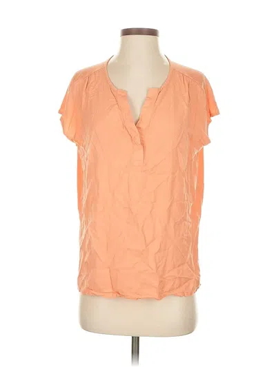 Pre-owned Nine West Short Sleeve Blouse In Orange