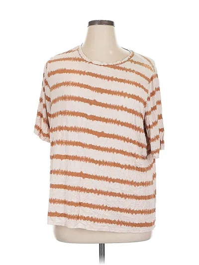 Pre-owned Nine West Short Sleeve T-shirt In Brown
