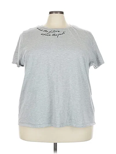Pre-owned Nine West Short Sleeve T-shirt In Silver