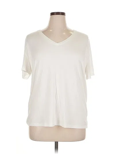 Pre-owned Nine West Short Sleeve T-shirt In White