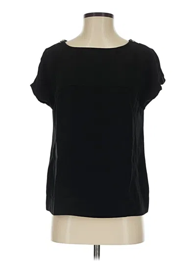 Pre-owned Nine West Short Sleeve Top Black Boatneck Tops