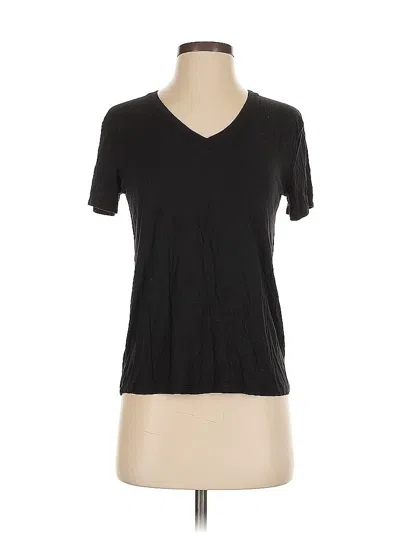 Pre-owned Nine West Short Sleeve Top Black V Neck Tops