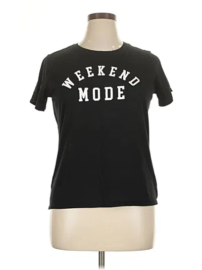Pre-owned Nine West Short Sleeve T-shirt In Black