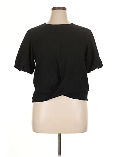 Pre-owned Nine West Short Sleeve T-shirt In Black