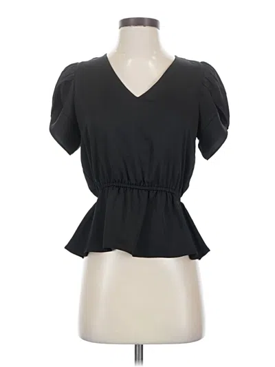 Pre-owned Nine West Short Sleeve T-shirt In Black