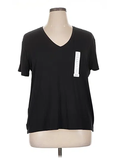 Pre-owned Nine West Short Sleeve T-shirt In Black