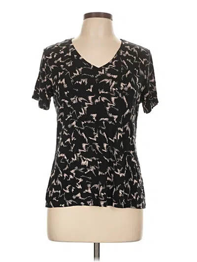 Pre-owned Nine West Short Sleeve T-shirt In Black