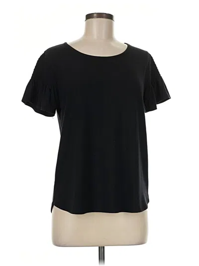Pre-owned Nine West Short Sleeve T-shirt In Black