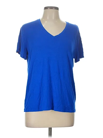 Pre-owned Nine West Short Sleeve T-shirt In Blue