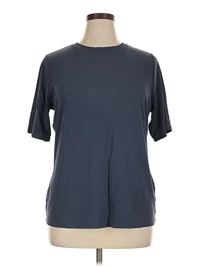 Pre-owned Nine West Short Sleeve T-shirt In Blue