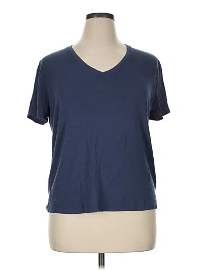 Pre-owned Nine West Short Sleeve T-shirt In Blue