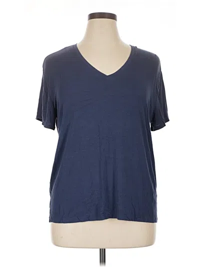 Pre-owned Nine West Short Sleeve T-shirt In Blue