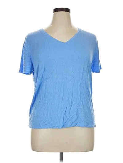 Pre-owned Nine West Short Sleeve T-shirt In Blue