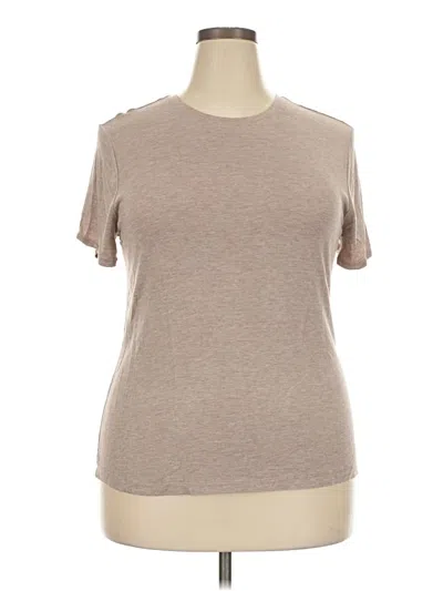 Pre-owned Nine West Short Sleeve T-shirt In Brown