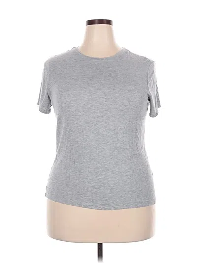 Pre-owned Nine West Short Sleeve T-shirt In Gray
