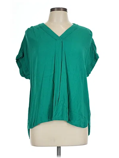 Pre-owned Nine West Short Sleeve T-shirt In Green