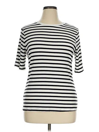 Pre-owned Nine West Short Sleeve T-shirt In Ivory