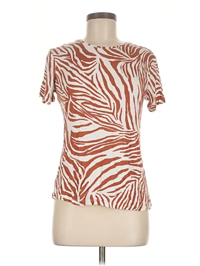 Pre-owned Nine West Short Sleeve T-shirt In Orange