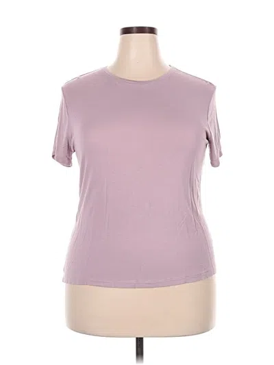 Pre-owned Nine West Short Sleeve T-shirt In Purple