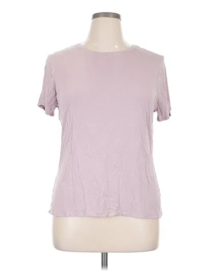 Pre-owned Nine West Short Sleeve T-shirt In Purple