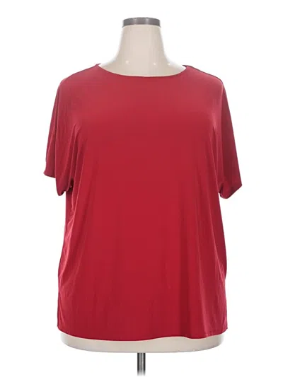 Pre-owned Nine West Short Sleeve T-shirt In Red