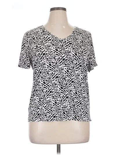 Pre-owned Nine West Short Sleeve T-shirt In Silver