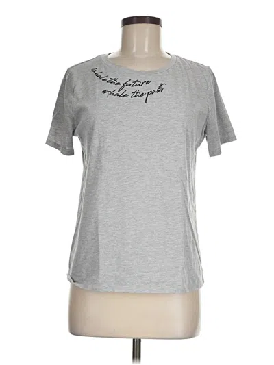 Pre-owned Nine West Short Sleeve T-shirt In Silver