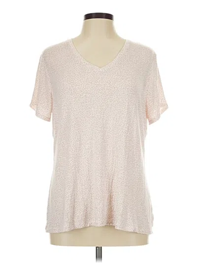Pre-owned Nine West Short Sleeve T-shirt In Tan