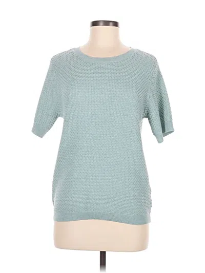 Pre-owned Nine West Short Sleeve T-shirt In Teal