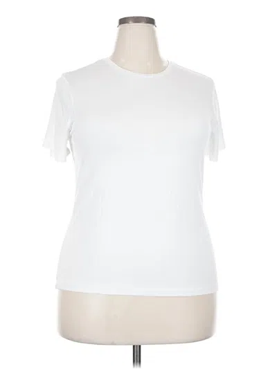 Pre-owned Nine West Short Sleeve T-shirt In White