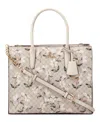 Nine West Shoulder Strap Siera Shopper Bag In Floral Logo Milk