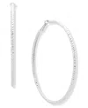 Nine West Silver-tone Hoop Earrings In Gray