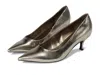 Nine West Lorela Pointed Toe Pump In Gold
