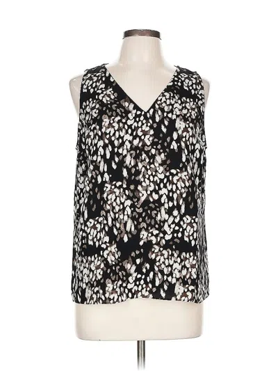 Pre-owned Nine West Sleeveless Blouse In Black