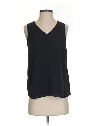 Pre-owned Nine West Sleeveless Blouse In Black