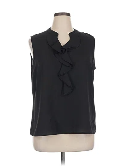 Pre-owned Nine West Sleeveless Blouse In Black
